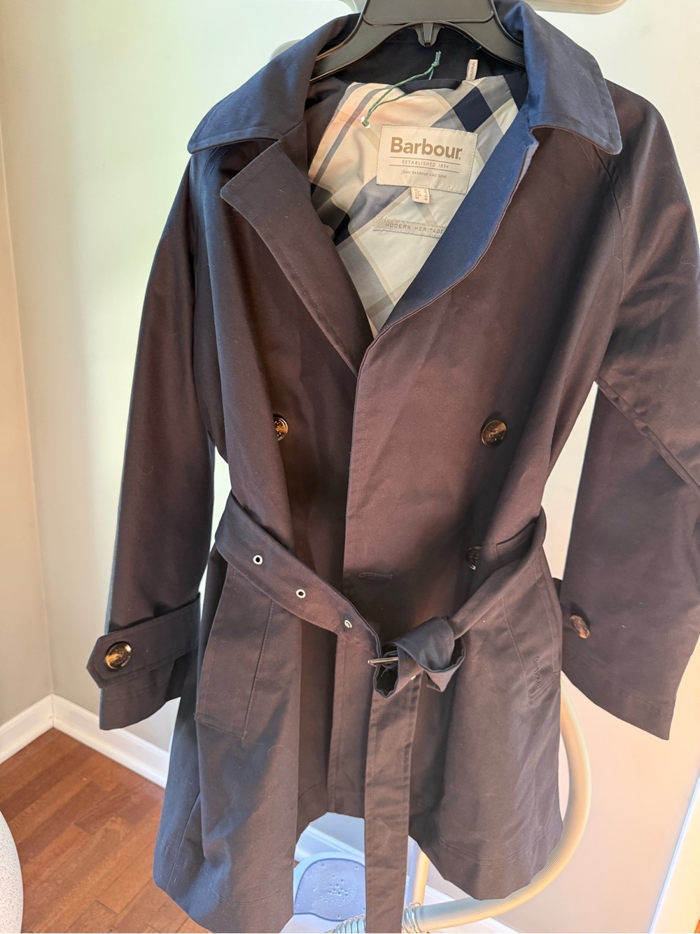 Barbour Adare Showerproof Trench Coat View 3